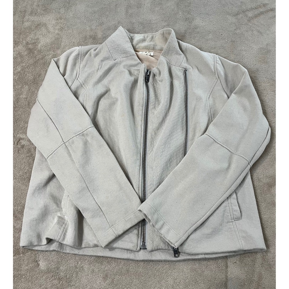Helmut Lang Jacket Women Size Large Beige Liner good flaws